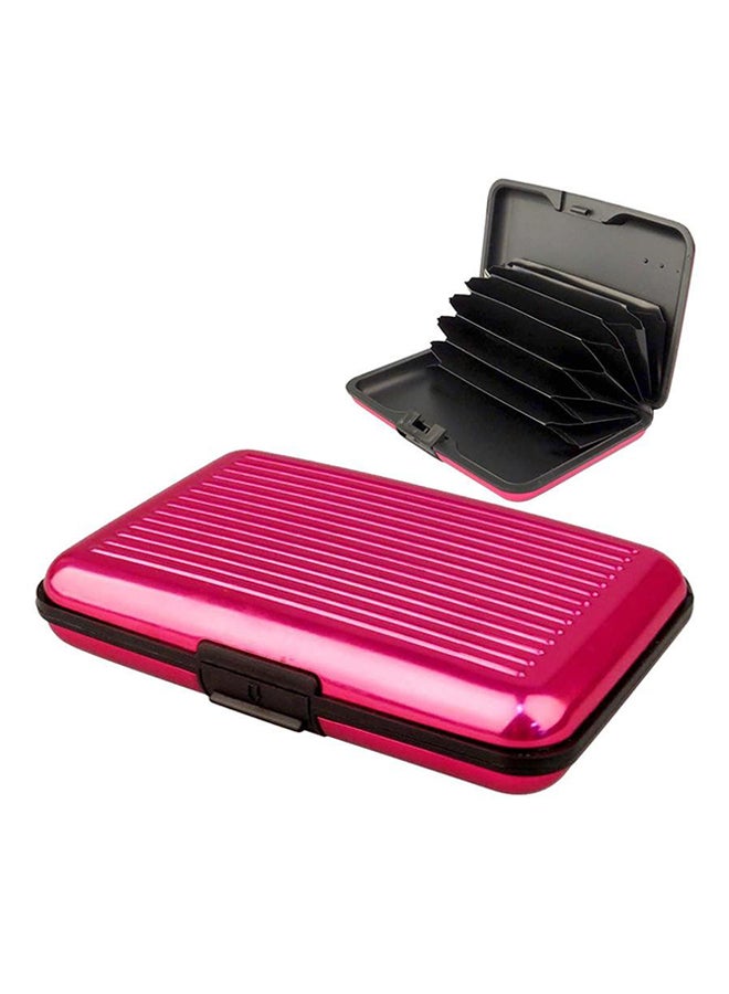 Waterproof Business ID Credit Card Holder Pink  - Image 3