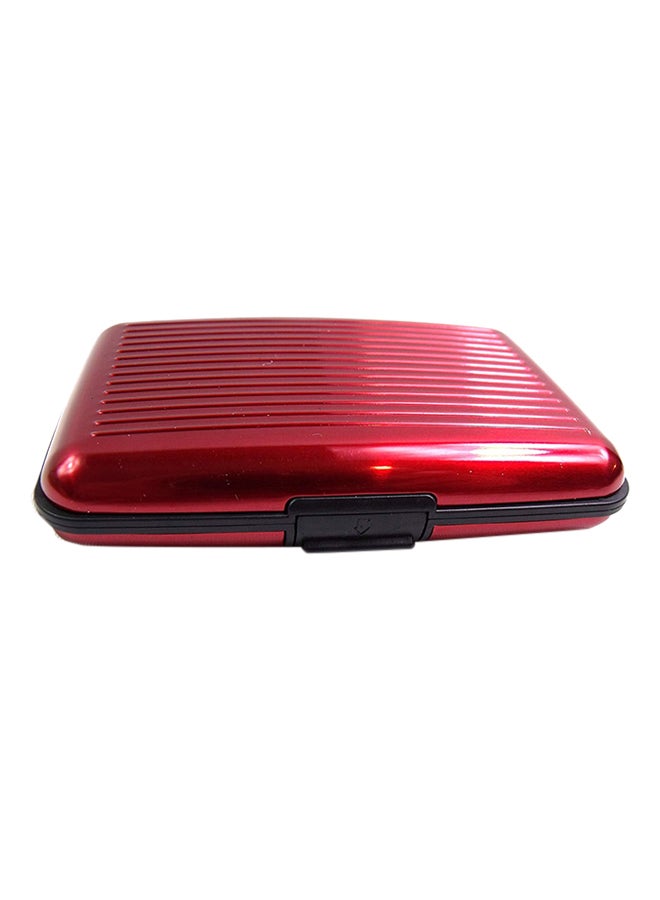 Generic - Waterproof Aluminum Business ID Credit Card Wallet Red - Image 1