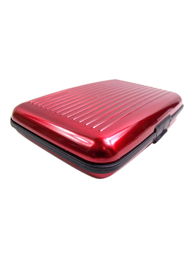 Generic - Waterproof Aluminum Business ID Credit Card Wallet Red - Image 1