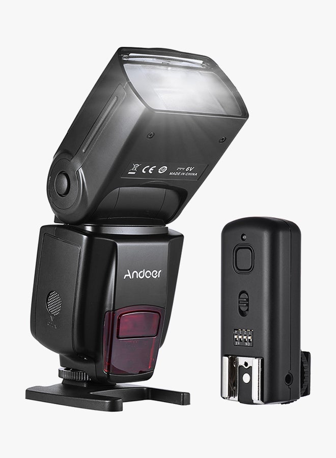 ANDOER - Wireless On-camera External Flash Light Black - Image 1