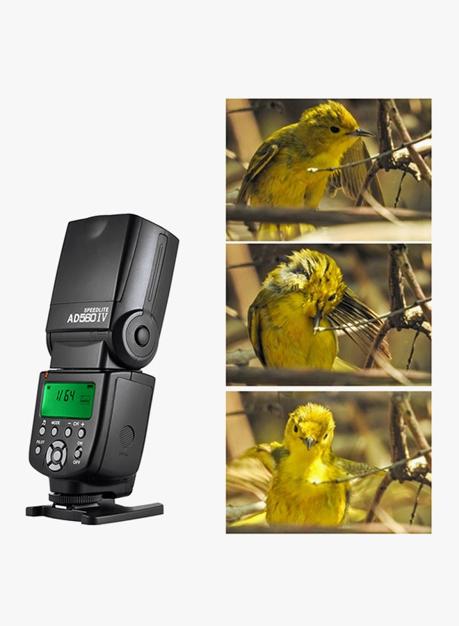 ANDOER - Wireless On-camera External Flash Light Black - Image 1