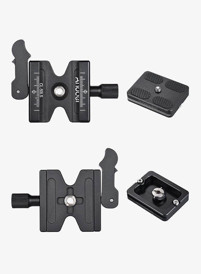 أندوير مشبك قابل للتعديل سريع الفك أسود غير لامع - Image 3