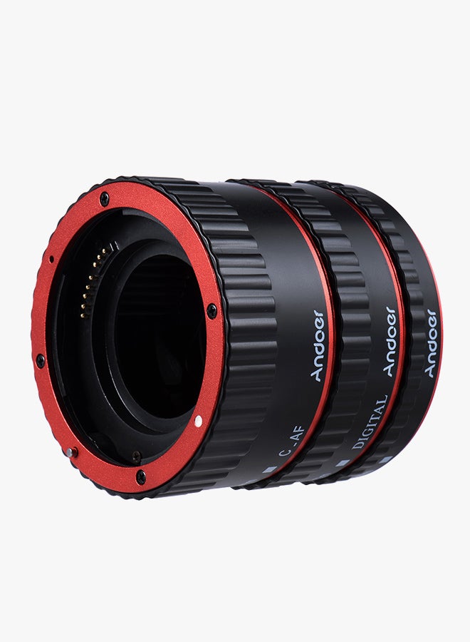 ANDOER Auto Focus Extension Tube Ring For Canon EOS EF EF-S 60D 7D 5D II 550D Red  - Image 4