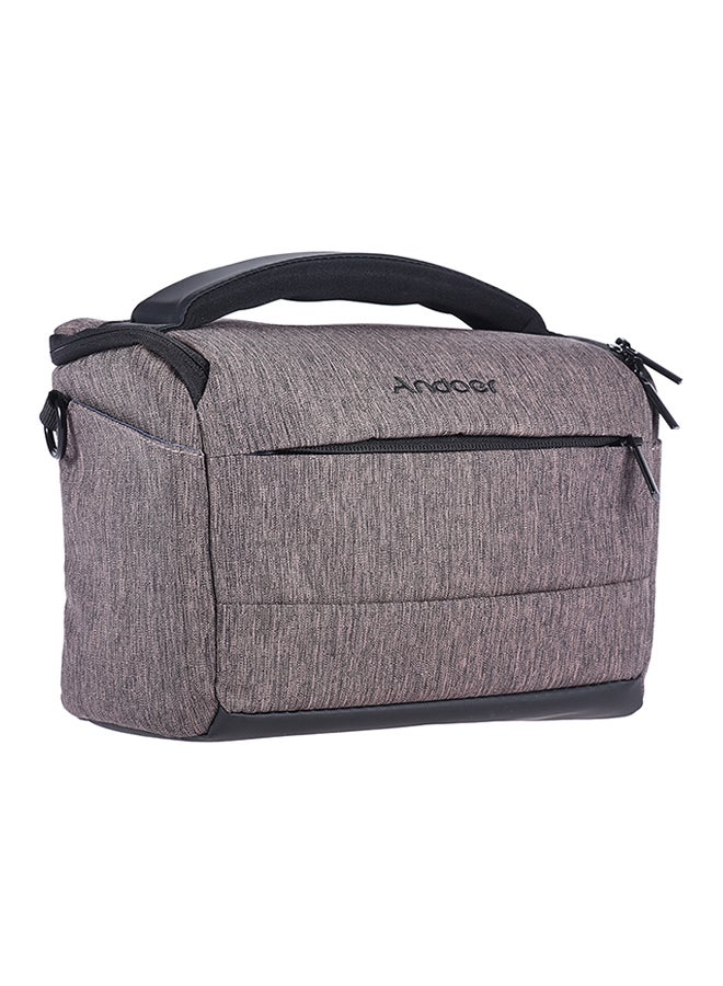 ANDOER Cuboid-Shaped DSLR Camera Shoulder Bag Grey  - Image 1