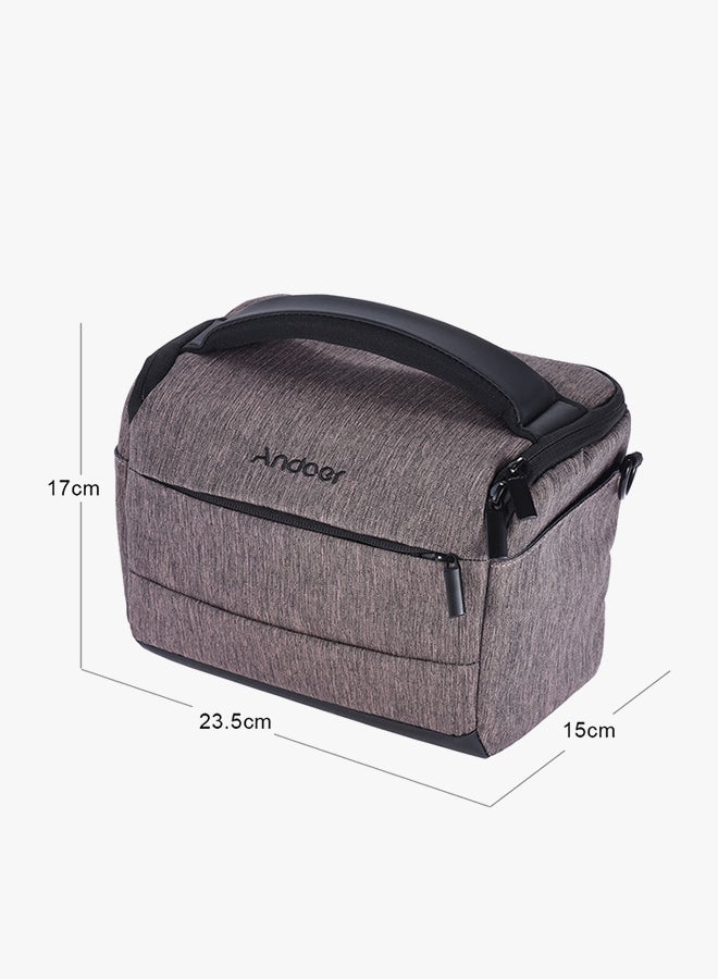 ANDOER Cuboid-Shaped DSLR Camera Shoulder Bag Grey  - Image 2