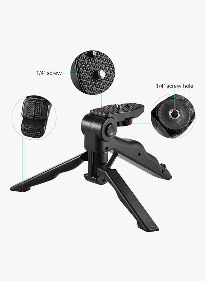 docooler - Plastic Handheld Tripod Stabilizer For Apple iPhone 7/7 Plus/6/6 Plus/6s Black - Image 1