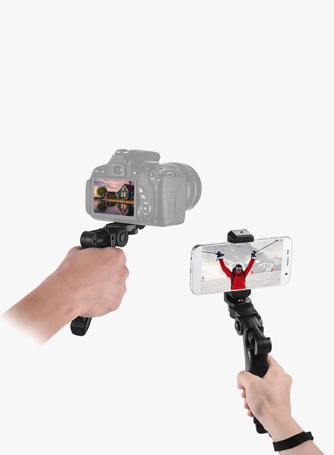 docooler - Plastic Handheld Tripod Stabilizer For Apple iPhone 7/7 Plus/6/6 Plus/6s Black - Image 1