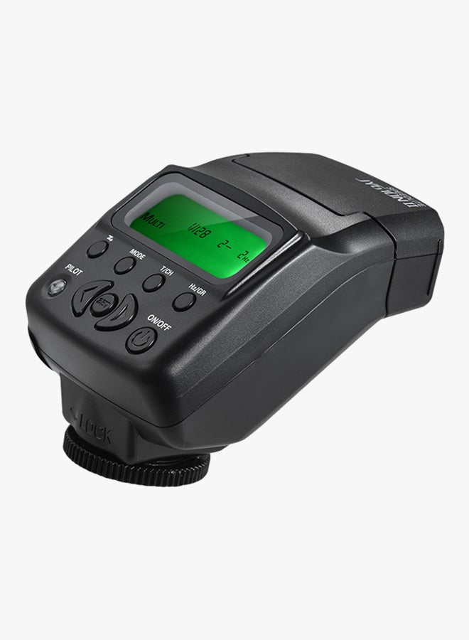 فلاش سبيدلايت صغير على الكاميرا لكاميرات نيكون D3300/D5300/D7100 أسود