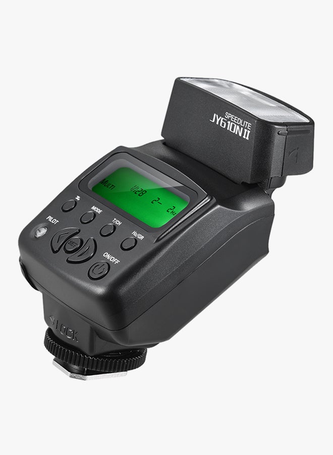 فلاش سبيدلايت صغير على الكاميرا لكاميرات نيكون D3300/D5300/D7100 أسود