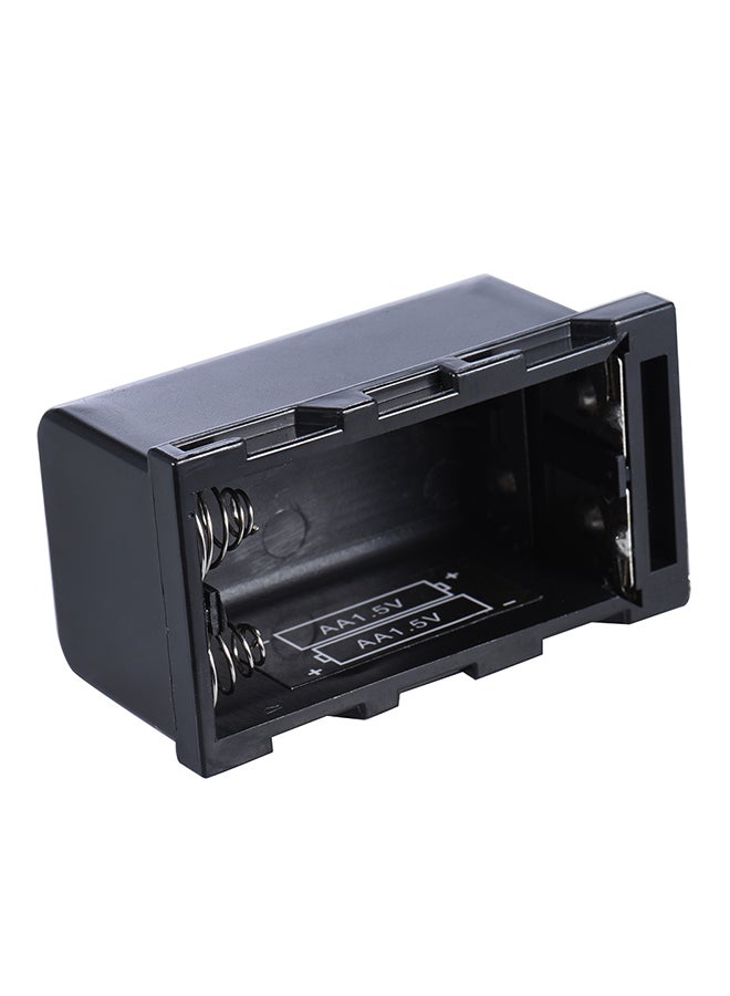 docooler 4-Piece AA Battery Pack Case Holder Black  - Image 1
