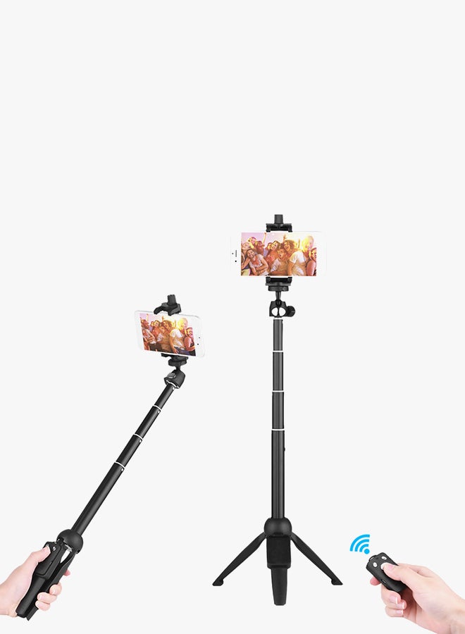 Yunteng - YT-9928 Tripod Selfie Stick With Remote Black - Image 1