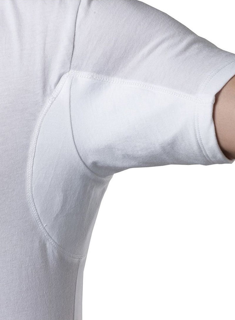 THOMPSON TEE - Sweat Proof Undershirt With Underarm Sweat Pads White - Image 1