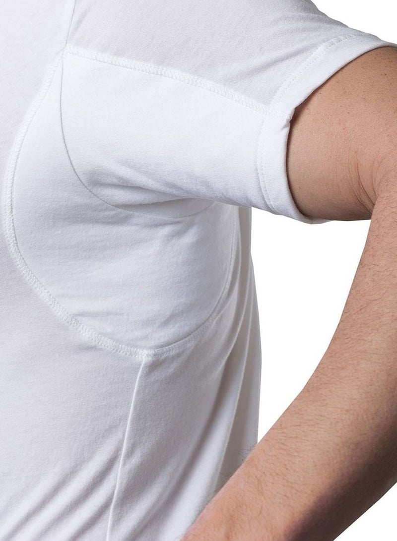 THOMPSON TEE - Sweat Proof Undershirt With Underarm Sweat Pads White - Image 1