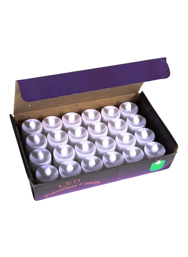 24-Pieces LED Candle Set White