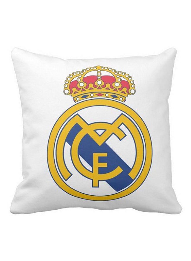 Real Madrid FC Printed Pillow White/Yellow/Red 40x40cm - v1531314808/N15736291A_1