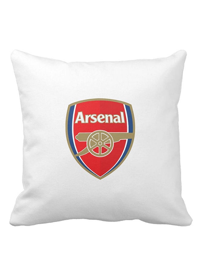 One Piece Arsenal FC Printed Pillow White/Red/Brown 40x40cm  - Image 1