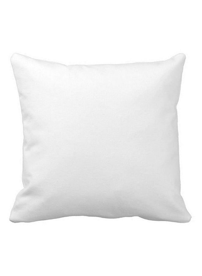 One Piece - Cristiano Ronaldo Cartoon Printed Pillow White/Brown/Black 40x40centimeter - Image 1