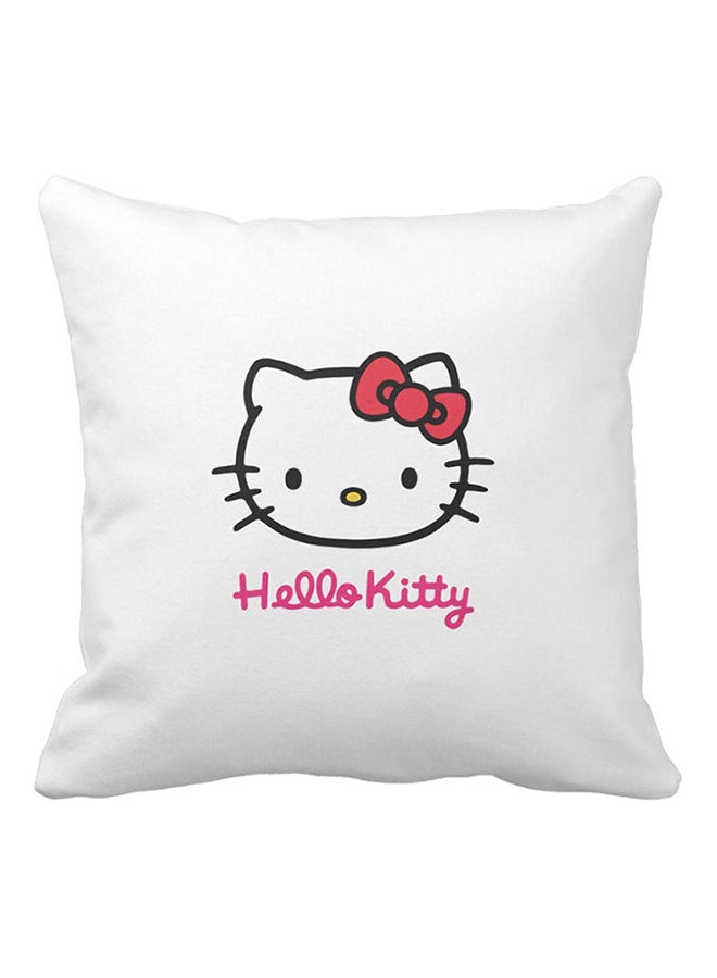وان بيس وسادة مطبوع عليها رسمة هالو كيتي أبيض/أسود/وردي 40x40Ø³Ù†ØªÙŠÙ…ØªØ± - Image 1