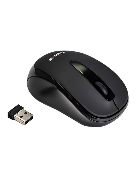 Wireless Optical Mouse With Receiver Black