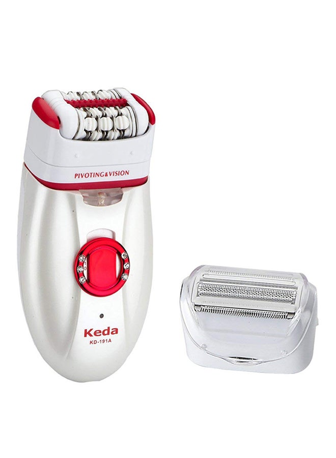 2-in-1 Rechargeable Epilator Pink/White - Image 1