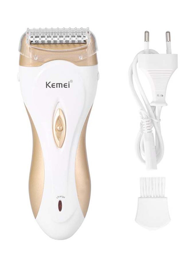 Rechargeable Electric Hair Epilator Beige/White - Image 1