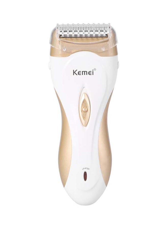 Rechargeable Electric Hair Epilator Beige/White - Image 2
