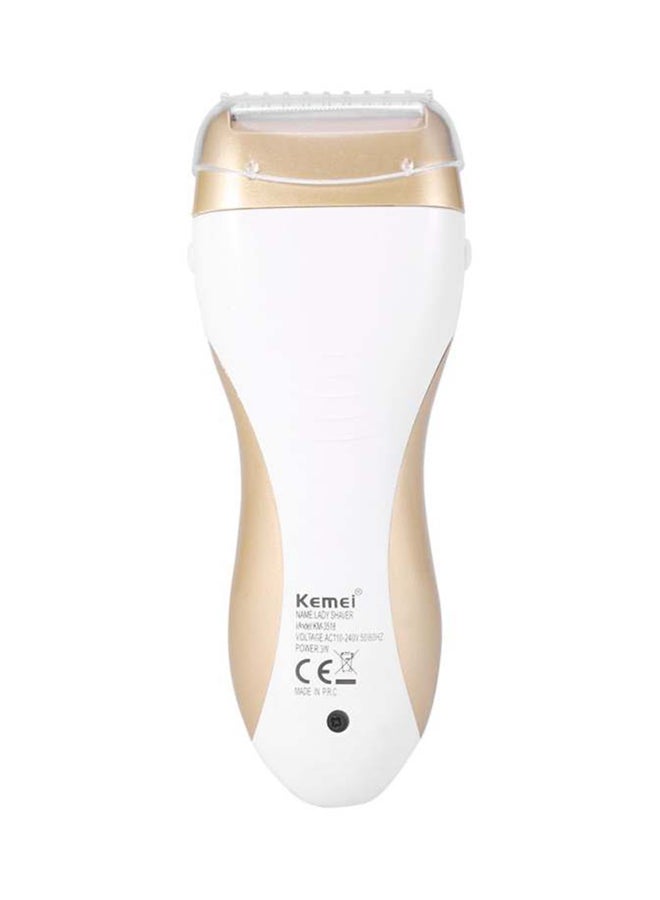 Rechargeable Electric Hair Epilator Beige/White - Image 3