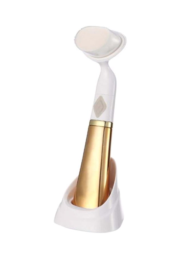 Generic 6th-Generation Deep Cleaning Vibration Brush Gold/White