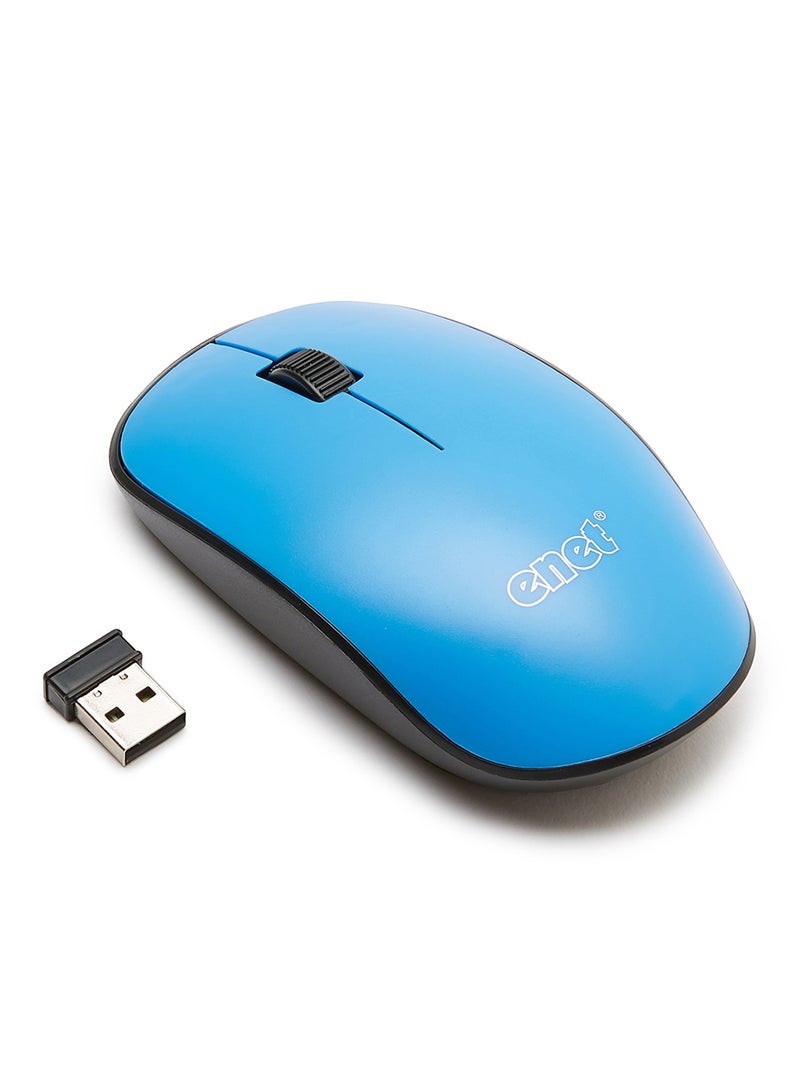 Enet Optical Wireless Mouse Blue/Black 