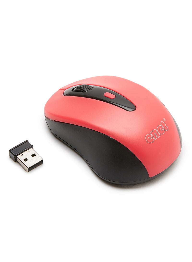 Enet Optical Wireless Mouse Pink/Black 