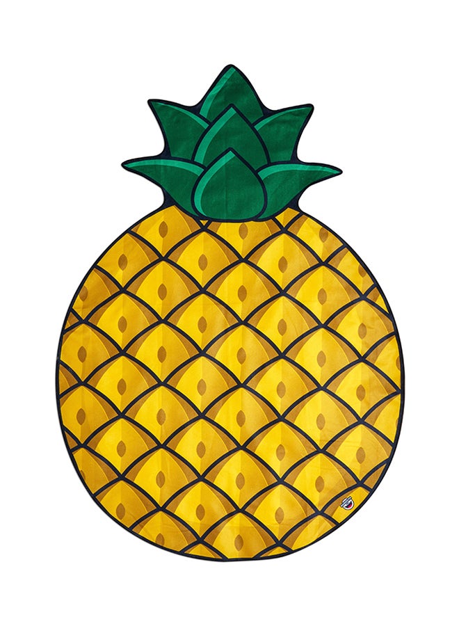كياوكاي بساط للنزهة بشكل أناناس أصفر/أخضر/أسود 150x150x0.1سم  - Image 1