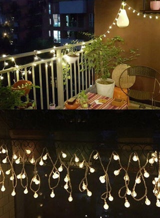 حبل أضواء للزينة مكون من 100 مصباح LED ذهبي - v1531380484/N15696923A_3