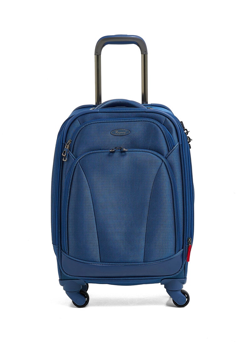 Regency Softside Small Cabin Luggage Trolley Royal Blue - Image 1