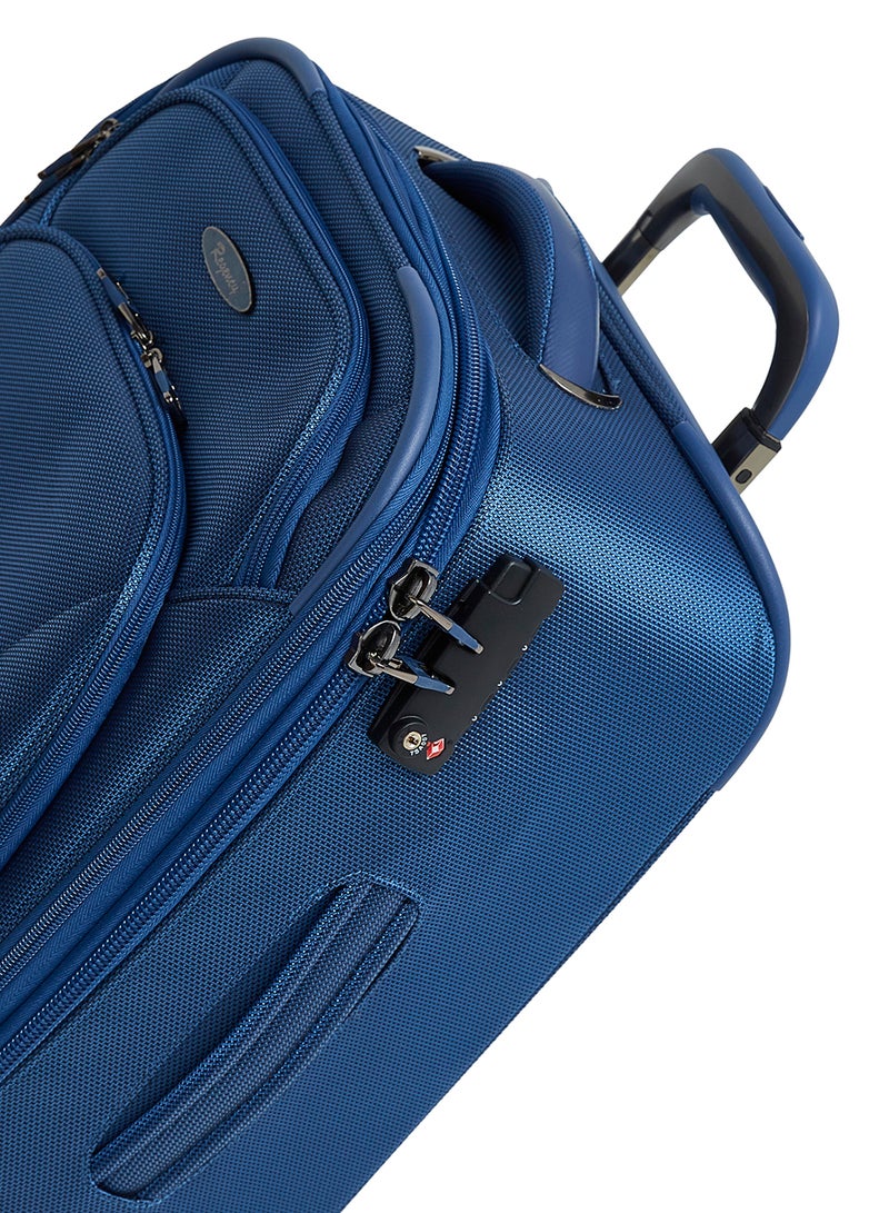 Regency Softside Small Cabin Luggage Trolley Royal Blue - Image 4