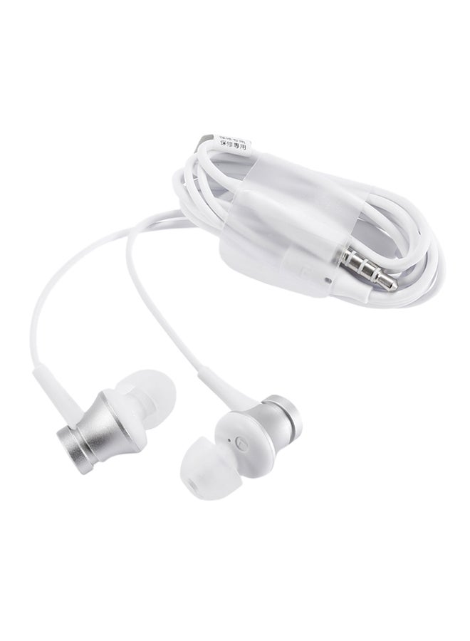 Generic - Original Xiaomi Piston Wired In-Ear Headphones With Microphone Silver/White - Image 1