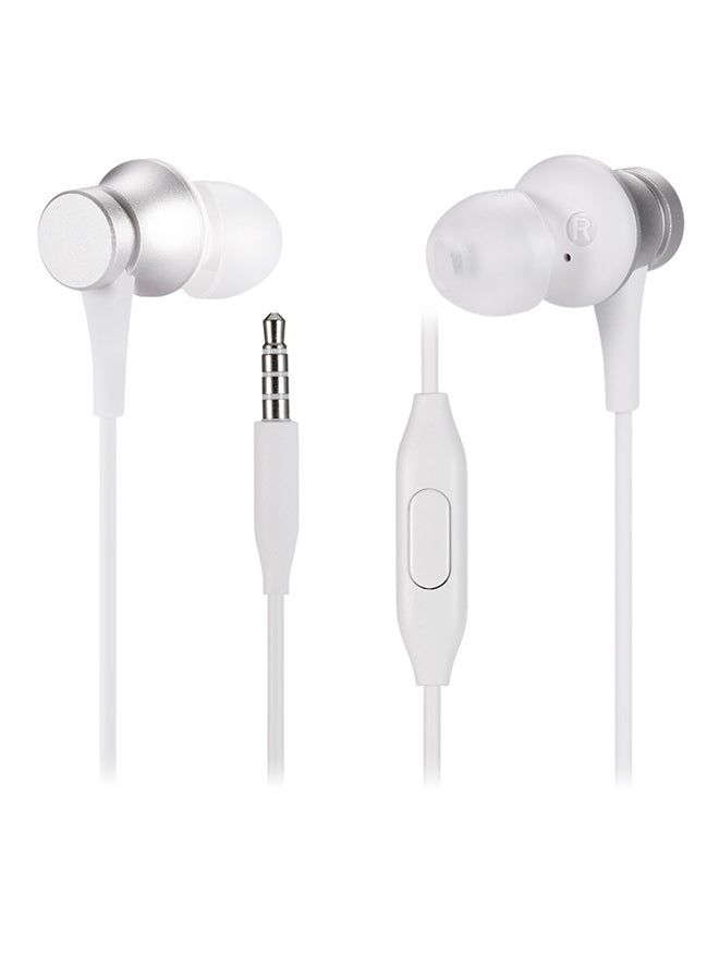 Generic - Original Xiaomi Piston Wired In-Ear Headphones With Microphone Silver/White - Image 1