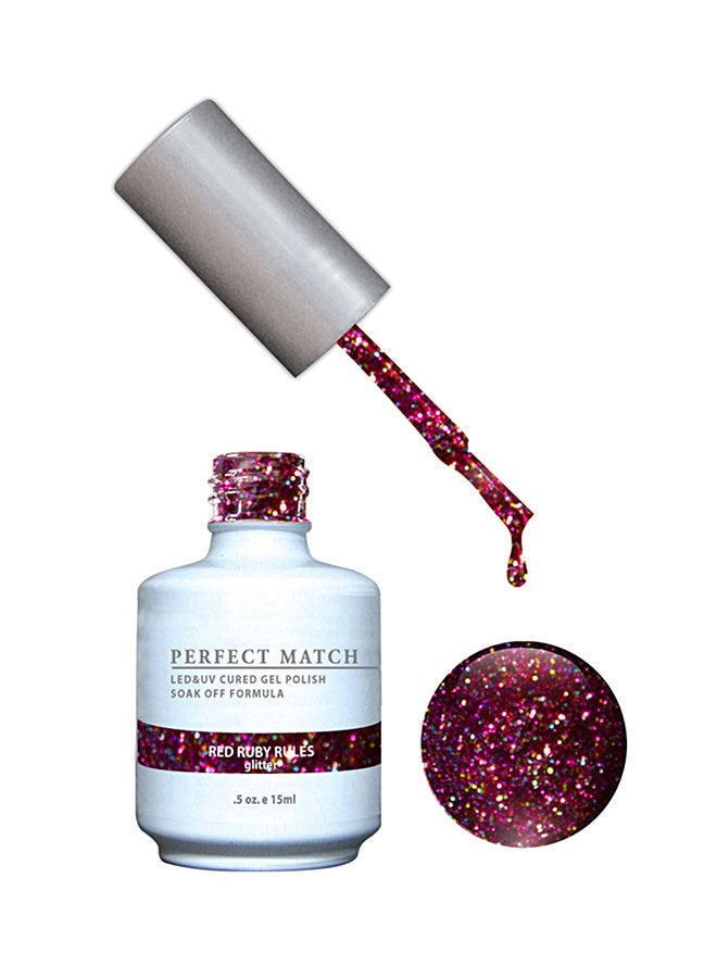 Lechat Perfect Match Gel Polish & Nail Lacquer Set Red Ruby Rules - Image 2