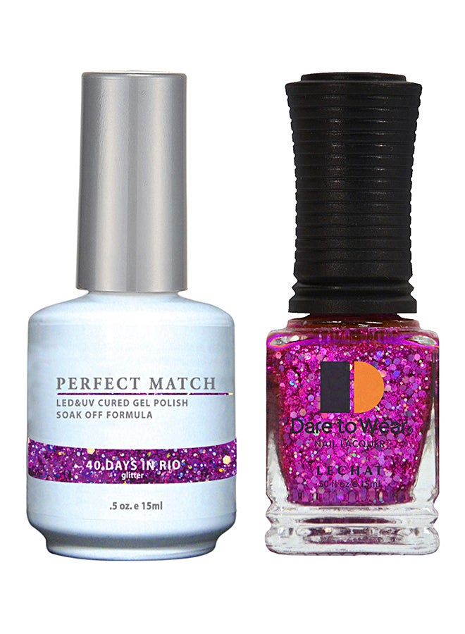 Lechat Perfect Match Gel Polish & Nail Lacquer Set 40 Days In Rio - Image 1