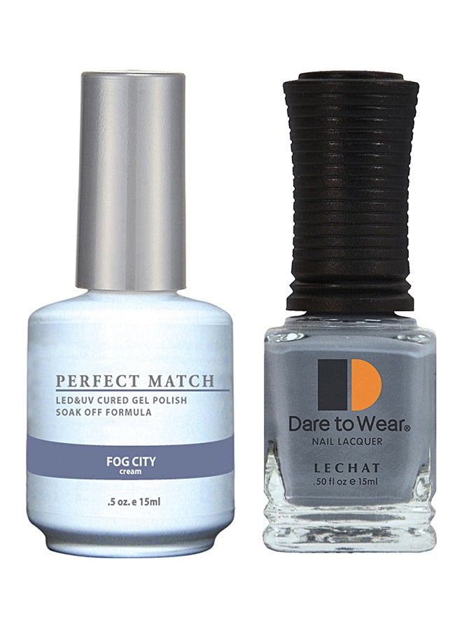 Lechat Perfect Match Gel Polish & Nail Lacquer Set Fog City - Image 1