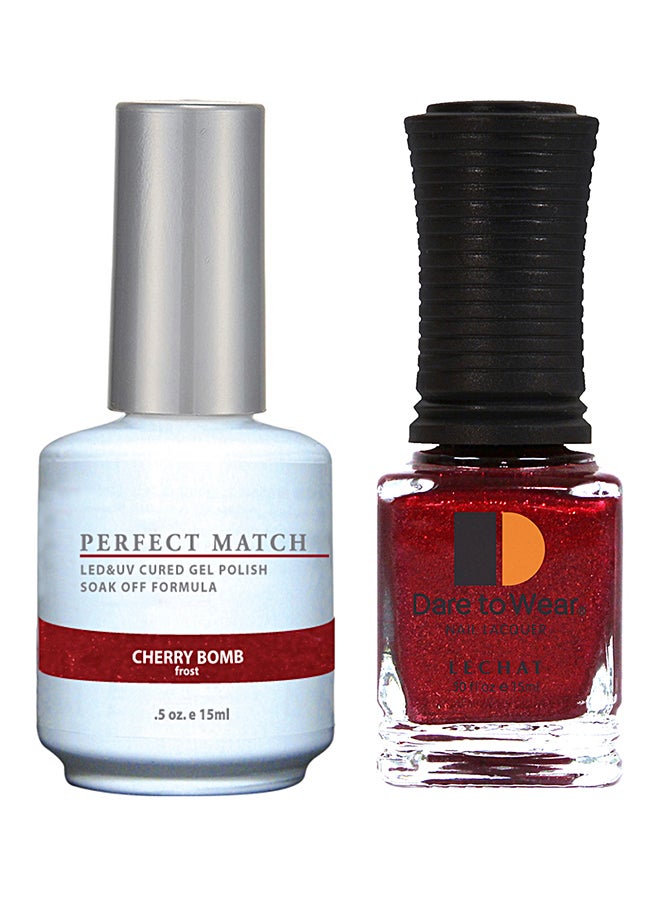 Lechat Perfect Match Gel Polish & Nail Lacquer Set Cherry Bomb - Image 1