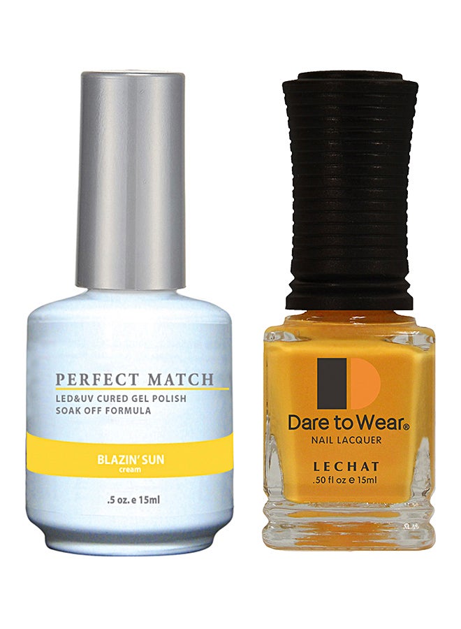 Lechat Perfect Match Gel Polish & Nail Lacquer Set Blazin' Sun - Image 1