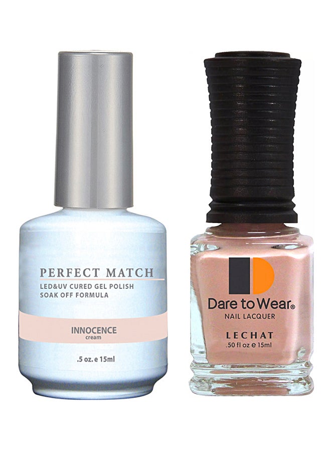 Lechat Perfect Match Gel Polish & Nail Lacquer Set Innocence - Image 1