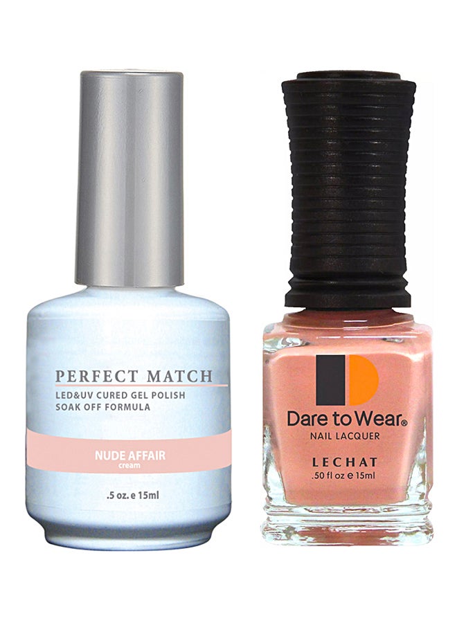Lechat Perfect Match Gel Polish & Nail Lacquer Set Nude Affair - Image 1