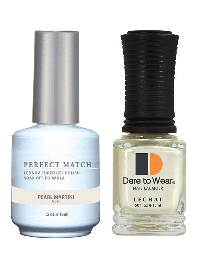 Lechat Perfect Match Gel Polish & Nail Lacquer Set Pearl Martini - Image 1