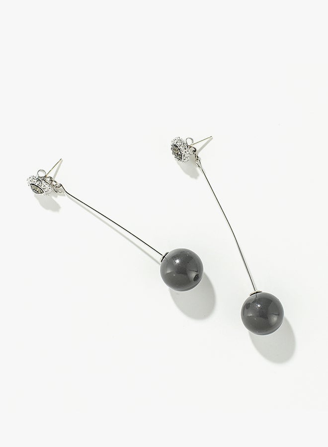 أقراط مصنوعة من خليطٍ معدني على شكل قطرة - Image 3