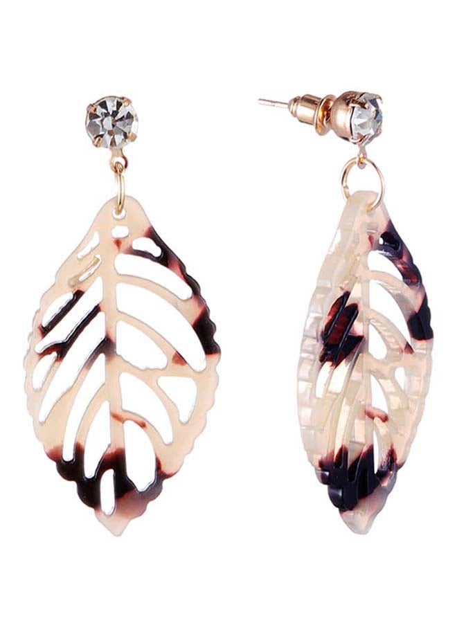 Rhinestone Studded Dangle Earrings