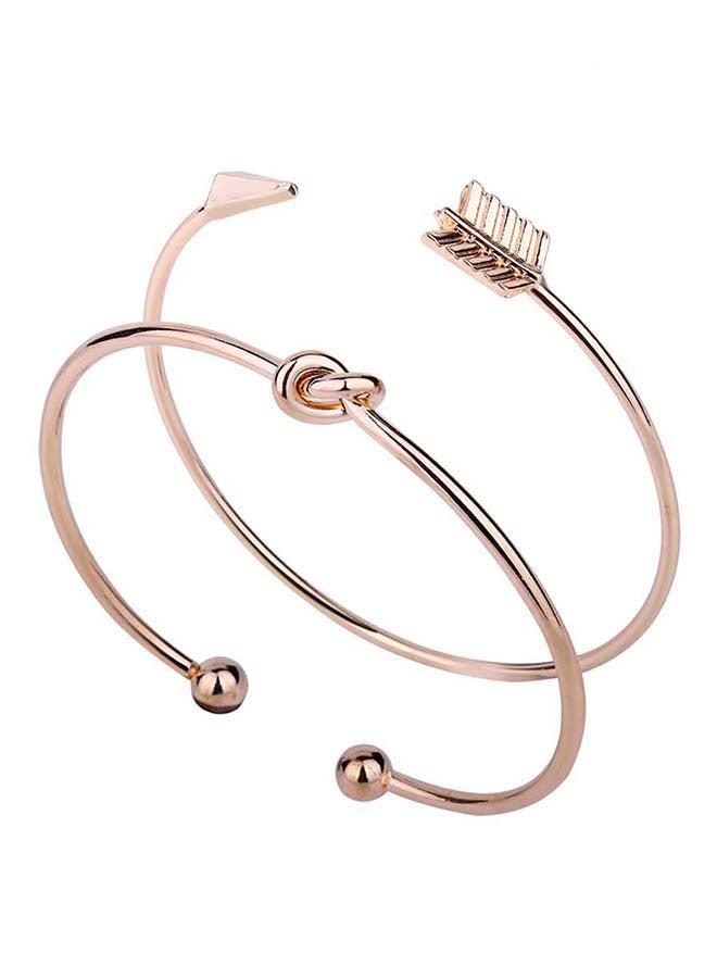 2-Piece Elegant Design Bangle Set  - Image 1