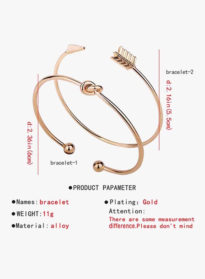2-Piece Elegant Design Bangle Set  - Image 2