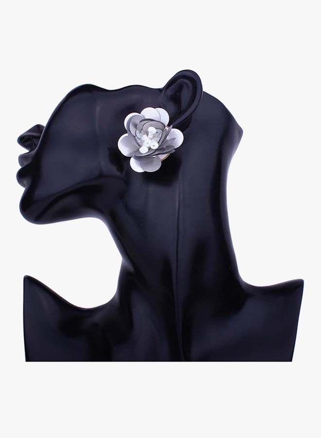 Sequined Stud Earrings - Image 3