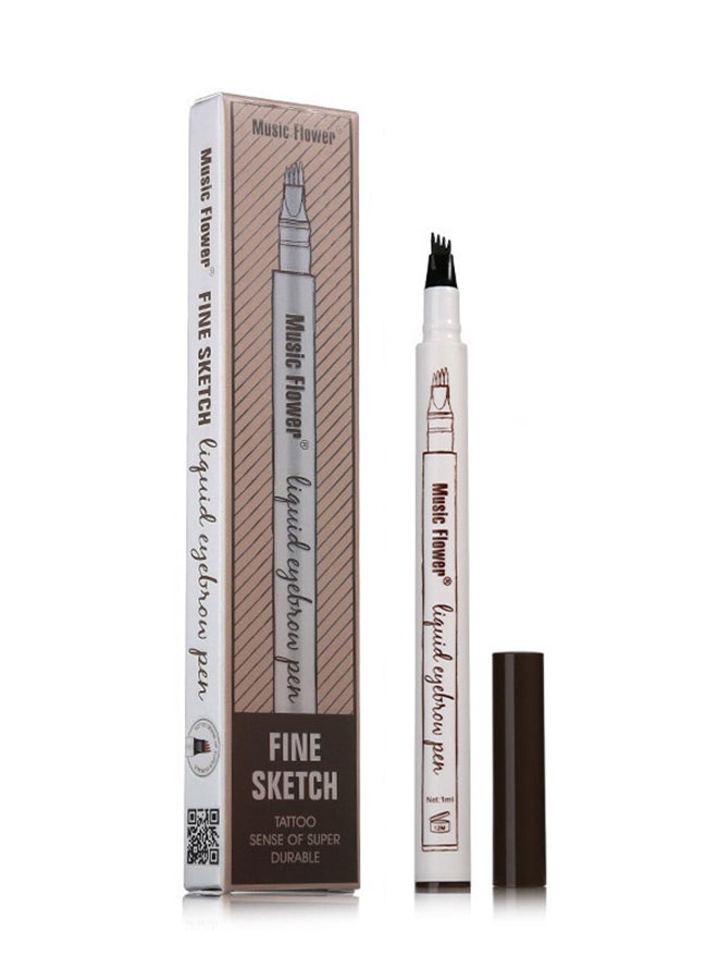 Music Flower - Microblading Liquid Eyebrow Pen Dark Grey - Image 1